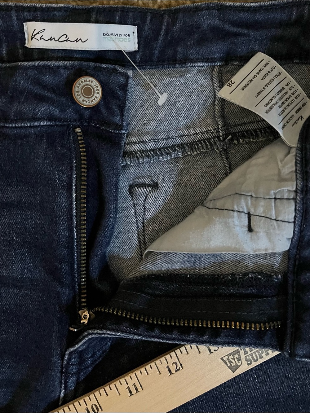 KanCan High-Rise Skinny Dark Blue Jeans size 28 - Picture 9 of 11